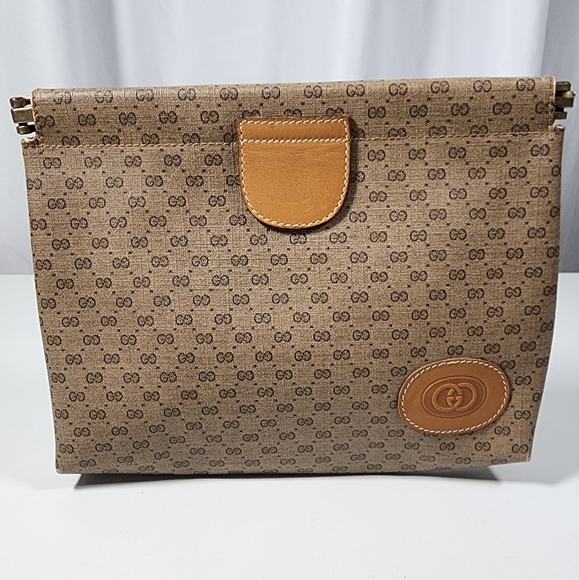 Gucci Micro GG vintage clutch. - Picture 1 of 10